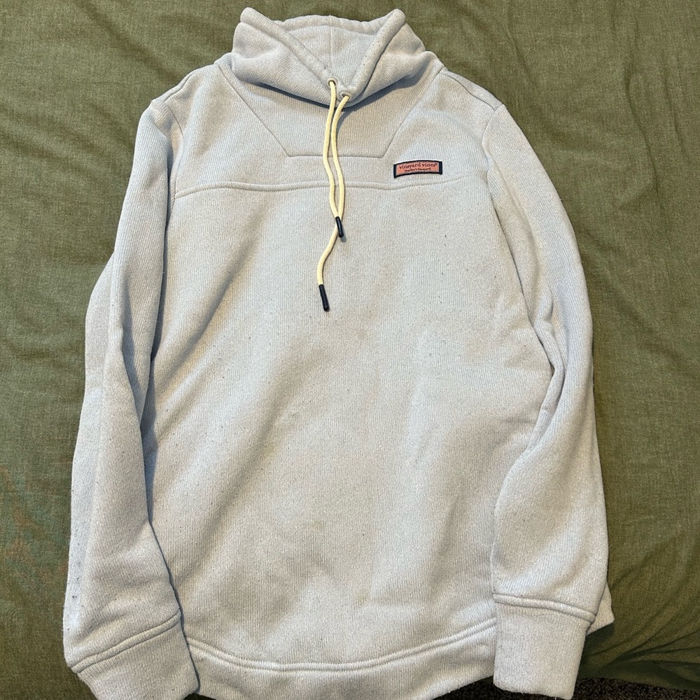 Vineyard Vines Light Gray Turtleneck Sweater